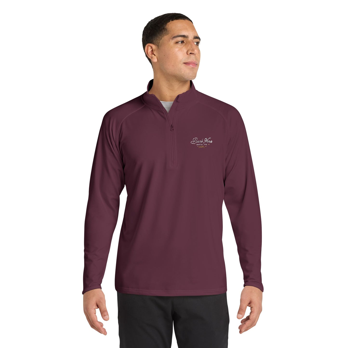 Back Nine Social Performance Quarter‑Zip Pullover