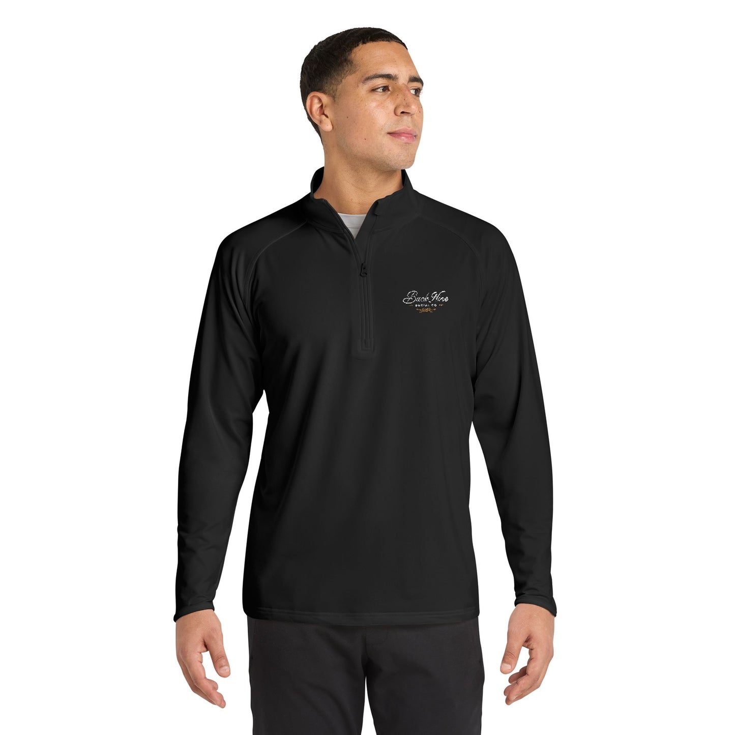 Back Nine Social Performance Quarter‑Zip Pullover