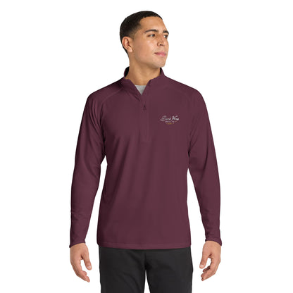 Back Nine Social Performance Quarter‑Zip Pullover