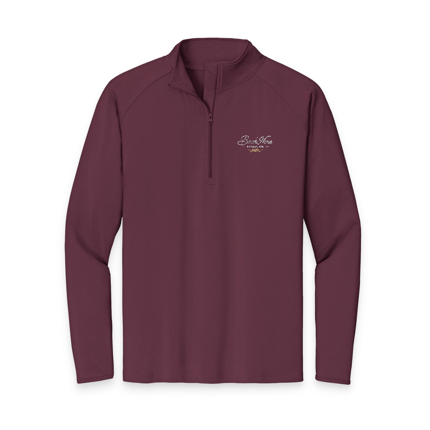 Back Nine Social Performance Quarter‑Zip Pullover