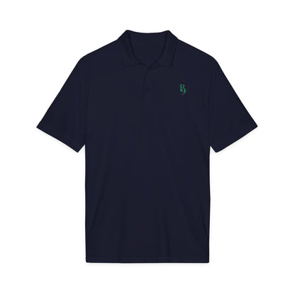 Back Nine Social Performance Golf Polo - Forest Green