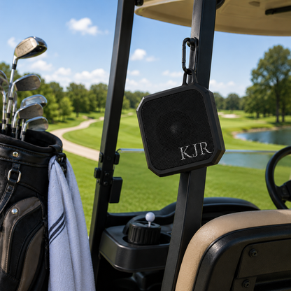 Personalized Outdoor Bluetooth Speaker — Monogram KJR Waterproof Portable Speaker