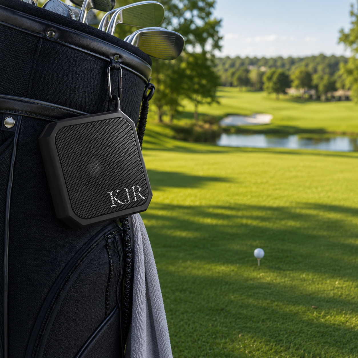 Personalized Outdoor Bluetooth Speaker — Monogram KJR Waterproof Portable Speaker
