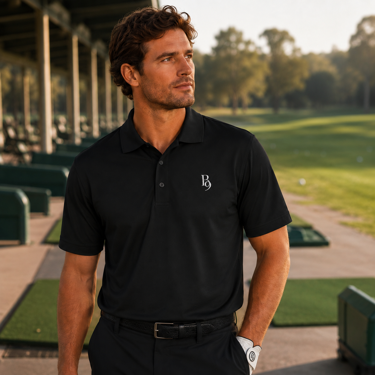 Back Nine Social Performance Golf Polo - Vintage Cream