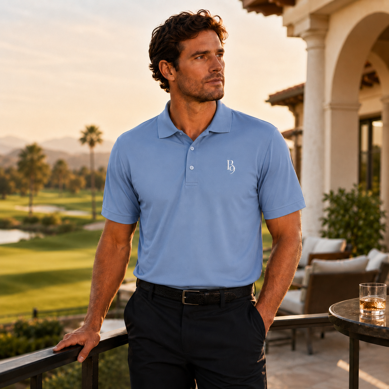 Back Nine Social Performance Golf Polo - Vintage Cream