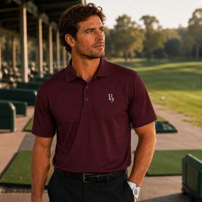 Back Nine Social Performance Golf Polo - Vintage Cream