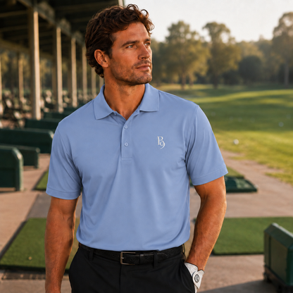 Back Nine Social Performance Golf Polo - Vintage Cream