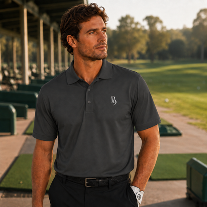 Back Nine Social Performance Golf Polo - Vintage Cream