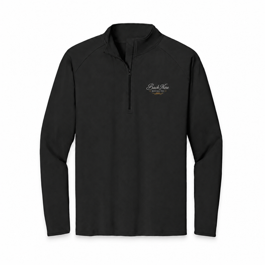 Back Nine Social Performance Quarter‑Zip Pullover