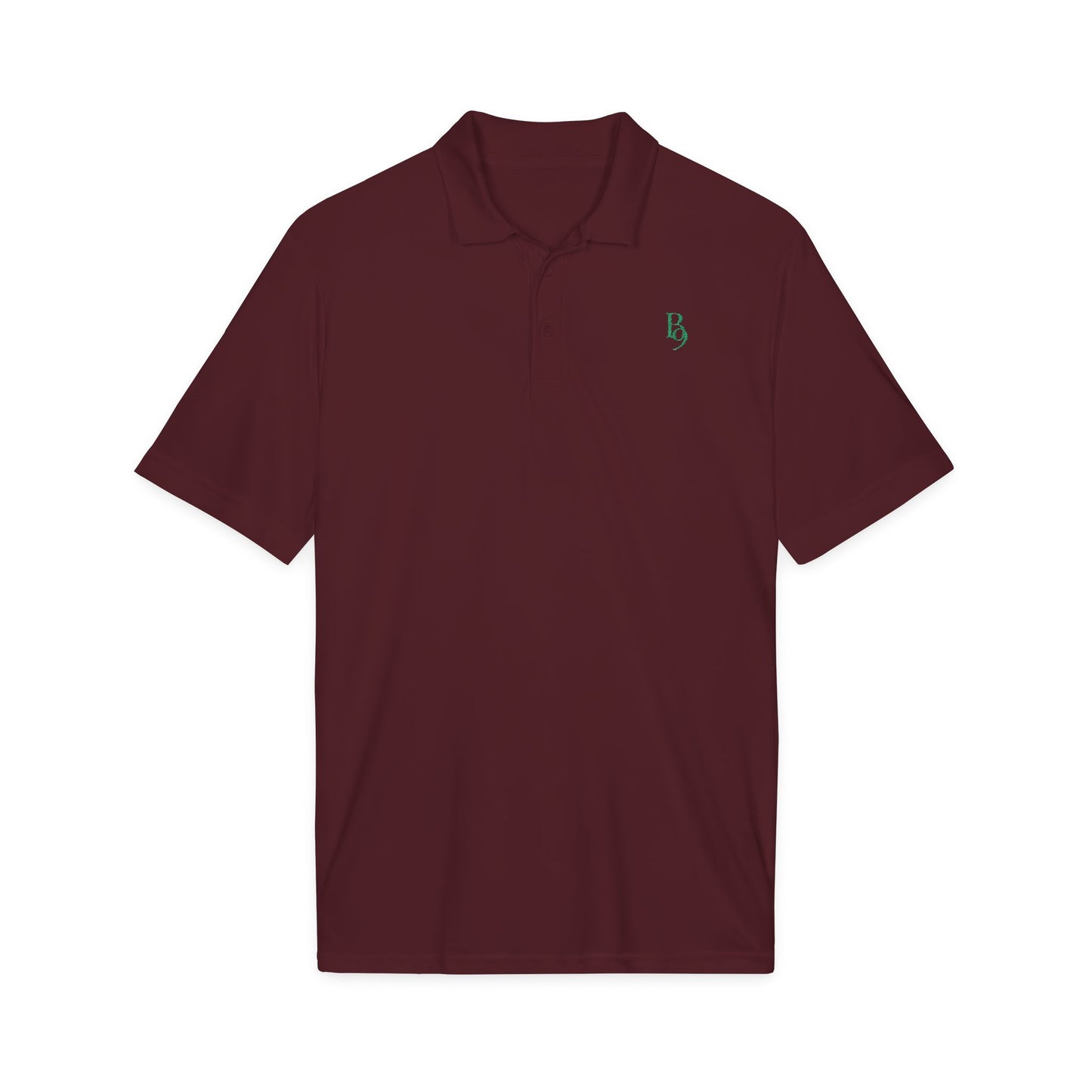 Back Nine Social Performance Golf Polo - Forest Green