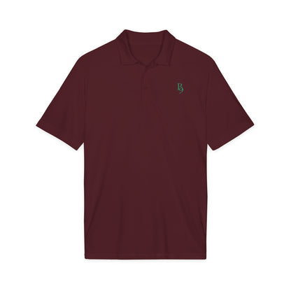 Back Nine Social Performance Golf Polo - Forest Green