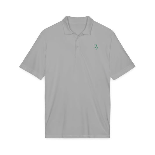 Back Nine Social Performance Golf Polo - Forest Green