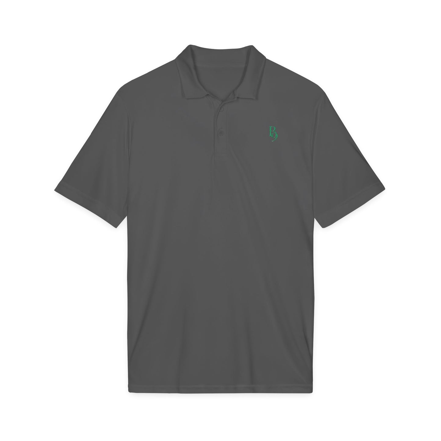 Back Nine Social Performance Golf Polo - Forest Green