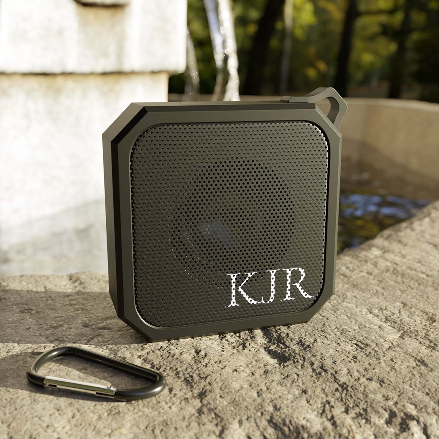 Personalized Outdoor Bluetooth Speaker — Monogram KJR Waterproof Portable Speaker
