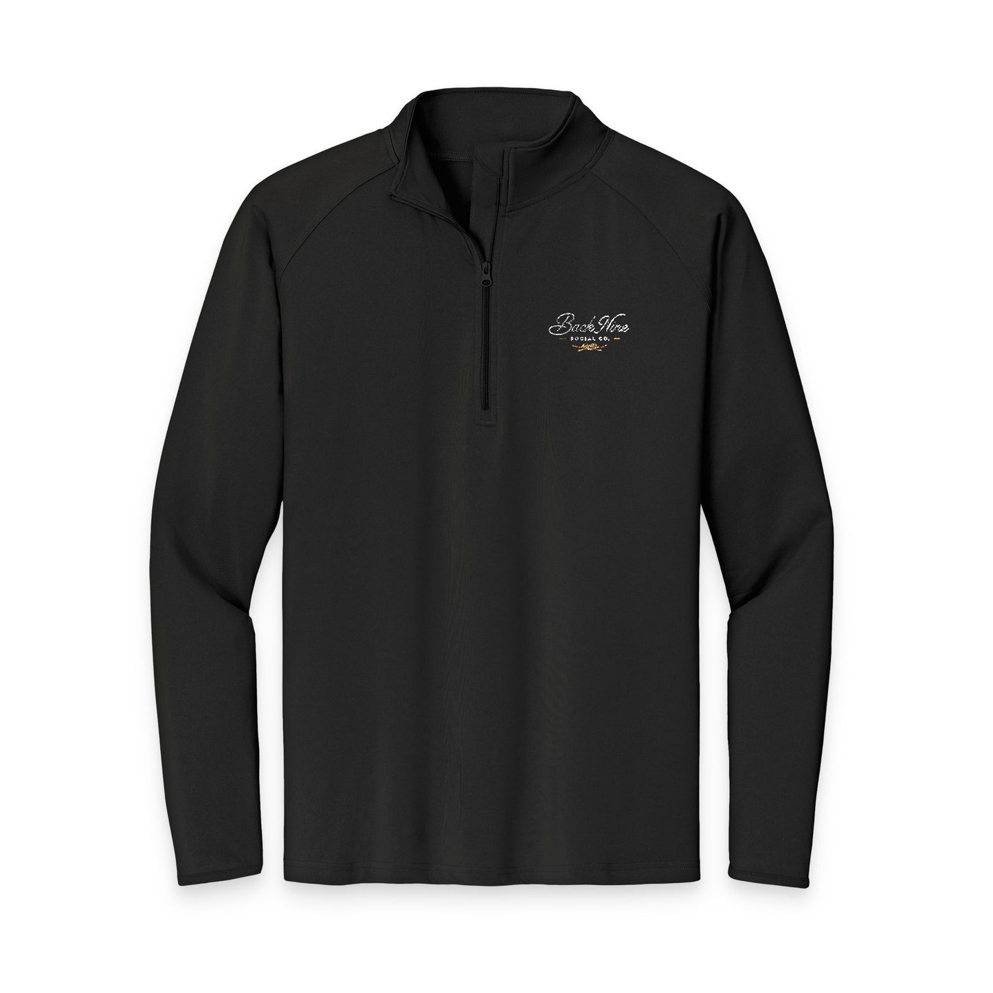 Back Nine Social Performance Quarter‑Zip Pullover